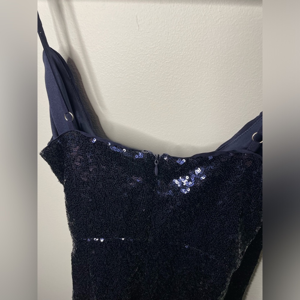 Superdown Revolve Scarlett Blue Sequin Asymmetric… - image 7